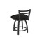 Holland Bar Stool Co 18" Low Back Swivel Vanity Stool, Pewter Finish, Canter Espresso Seat 41118PW003 - alternate 5